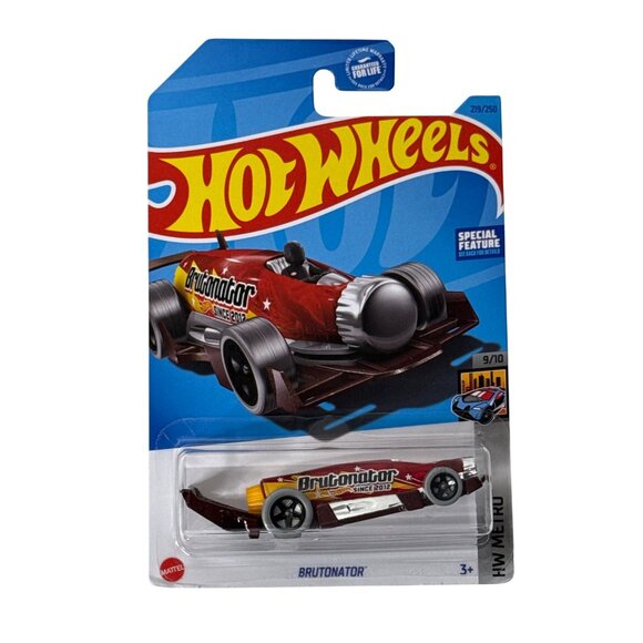 Hot Wheels Brutonnator HW Metro 2024 Red Yellow Jet Car Diecast 1:64 - Picture 1 of 7